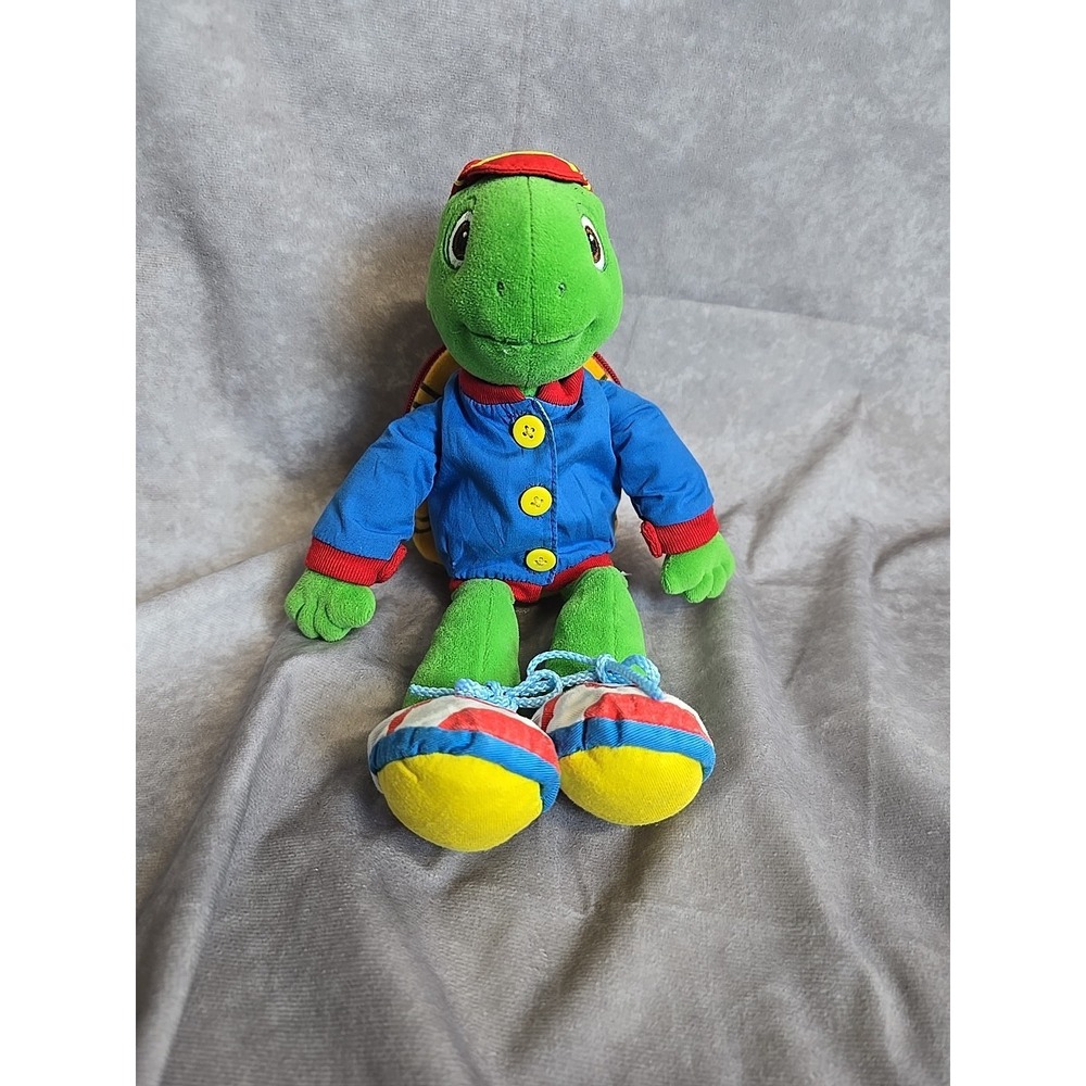 Franklin Turtle Dress Up Doll Plush Blue Jacket  Scholastic Side Kicks 12"